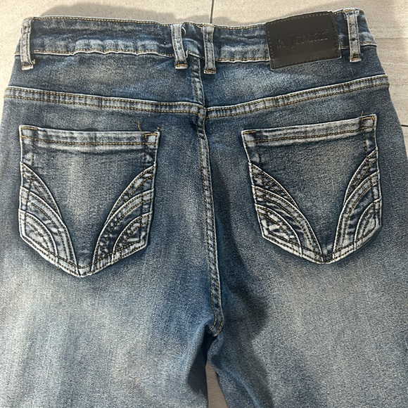 K. Jordan super stretchy bow tie skinnies, Sz 8 - Picture 3 of 3